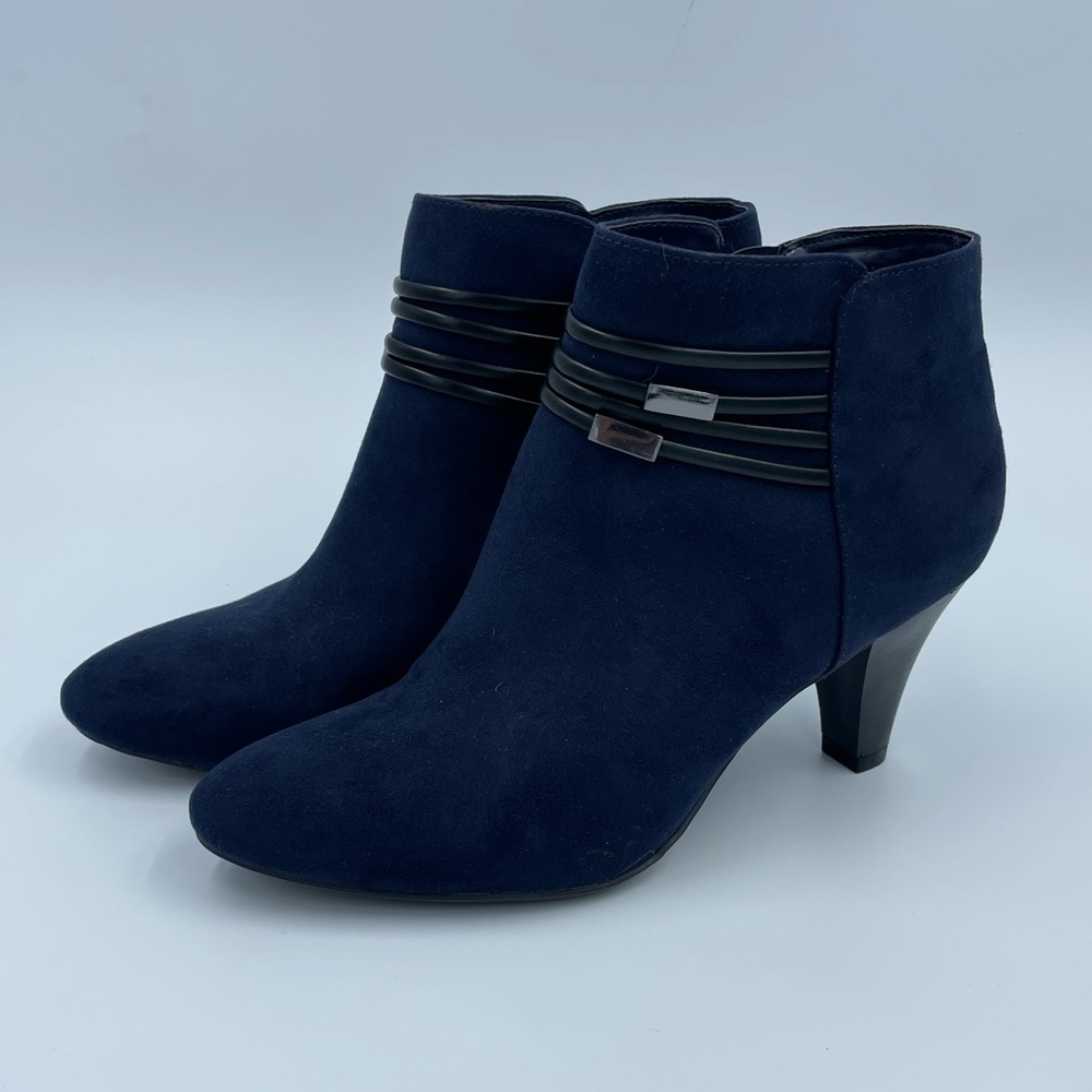East 5th Navy Suede Boots